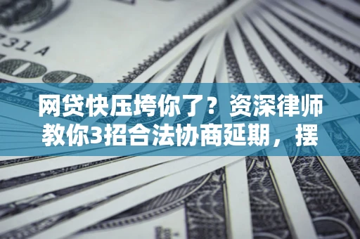 济南网贷快压垮你了？资深律师教你3招合法协商延期，摆脱暴力催收！