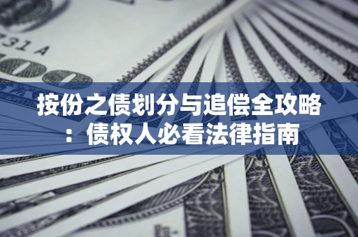 济南按份之债划分与追偿全攻略：债权人必看法律指南