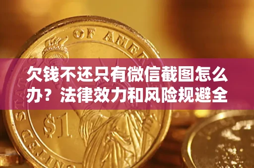 济南欠钱不还只有微信截图怎么办？法律效力和风险规避全解析