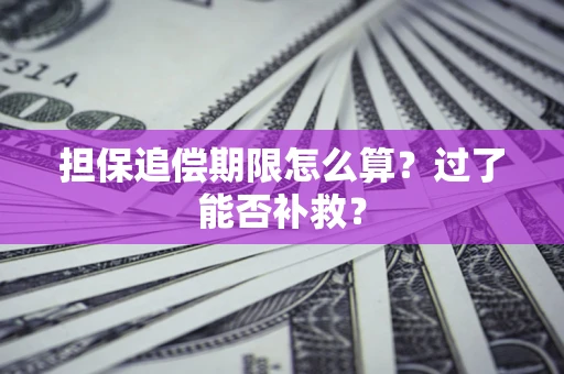 济南担保追偿期限怎么算？过了能否补救？